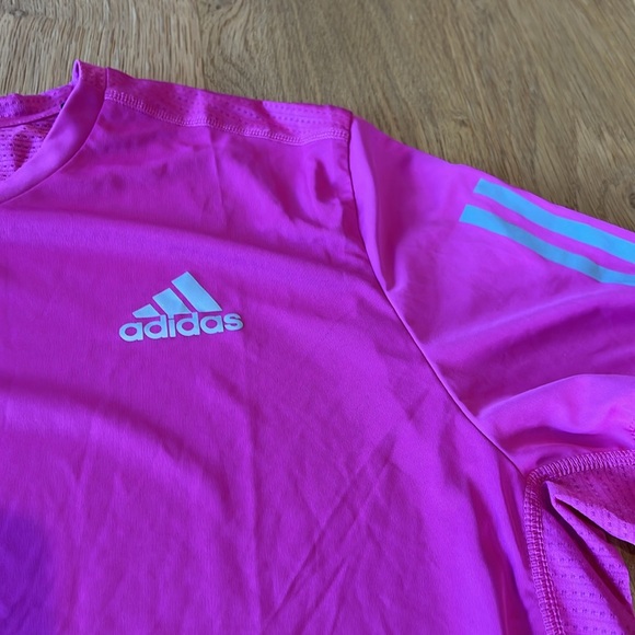Adidas Own the Run Short Sleeve T-shirt - XL - Pink - Picture 4 of 8